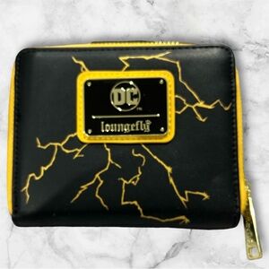 Loungefly DC Comics Black Adam  Zip Around Wallet Cosplay NWOT - Yellow Black